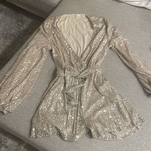 Sequin New year's romper
